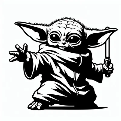 Mẫu tranh treo tường 3D Baby Yoda Grogu (Star Wars) cực chất