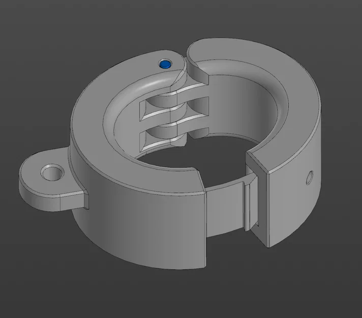 Mô hình còng tay khóa 3D (Locking Manacle) tùy chỉnh kích thước - Image 1