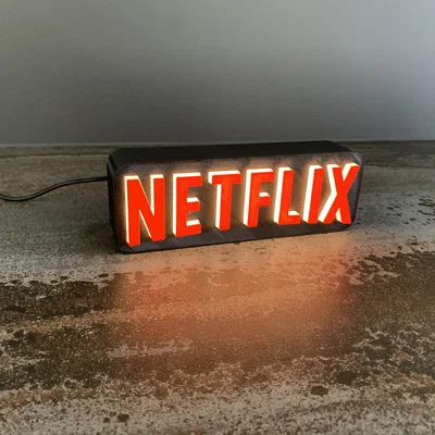 A tribute to NETFLIX – Đèn logo Netflix (fanart)
