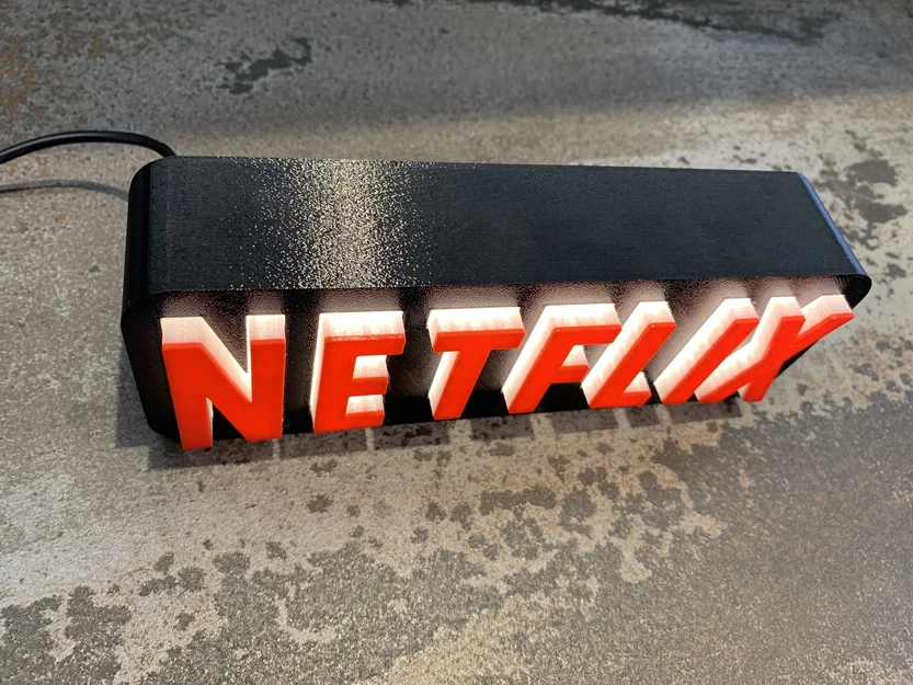 A tribute to NETFLIX – Đèn logo Netflix (fanart) - Image 12