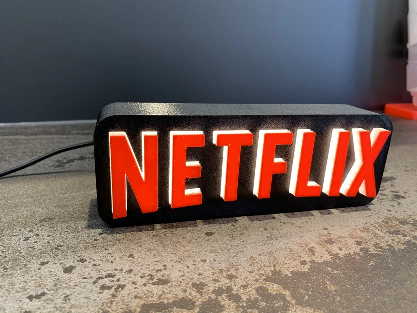 A tribute to NETFLIX – Đèn logo Netflix (fanart) - Image 13
