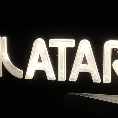Đèn LED logo Atari retro: Tự in 3D trang trí góc máy cực chất