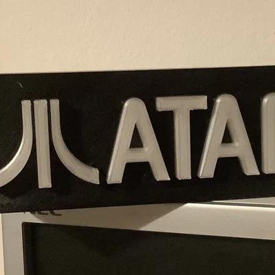Đèn LED logo Atari retro: Tự in 3D trang trí góc máy cực chất