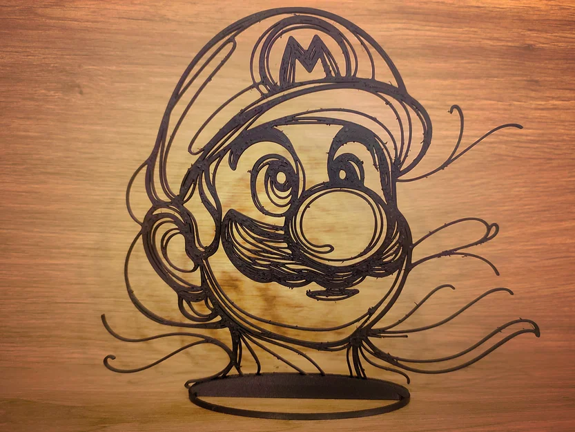 Endless Collection "Mario" – Mẫu trang trí line art tối giản - Image 1