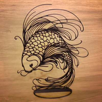 Endless Collection “Fortune” – Cá Koi Tối Giản 3D
