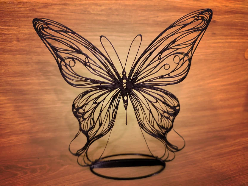 Endless Collection "Beauty" – Bướm tối giản 3D (line art) - Image 1