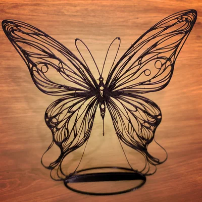 Endless Collection "Beauty" – Bướm tối giản 3D (line art)