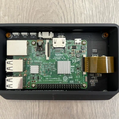 Hộp Raspberry Pi 3B+ kèm màn BTT TFT50 (Klipper Screen, Home Assistant)