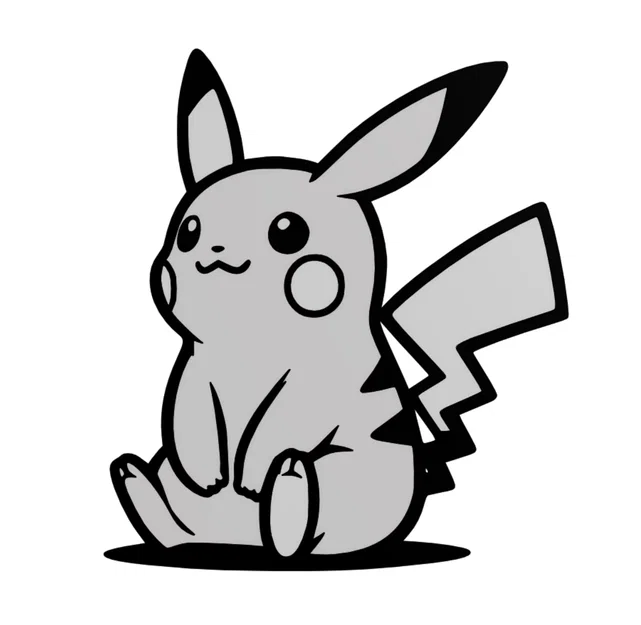 Mô hình tranh treo tường Pikachu đẹp, in 3D dễ dàng - Image 1