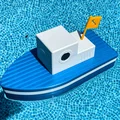 Mô hình thuyền 3D thả viên Clo khử trùng hồ bơi độc đáo - Thumbnail 1