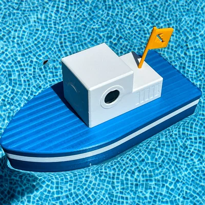 Mô hình thuyền 3D thả viên Clo khử trùng hồ bơi độc đáo