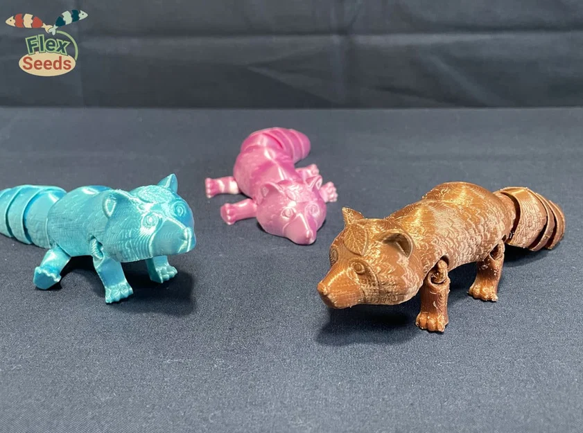 Bộ lắp ráp Flexi Tanuki (Print-in-place) - Image 1