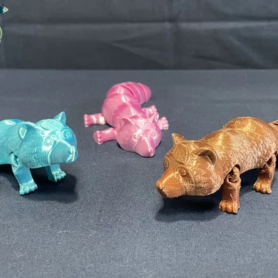 Bộ lắp ráp Flexi Tanuki (Print-in-place)