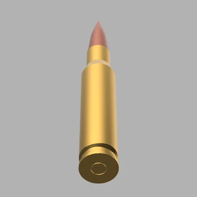 Mô hình 3D viên đạn 50cal thiết kế chi tiết (File STL)