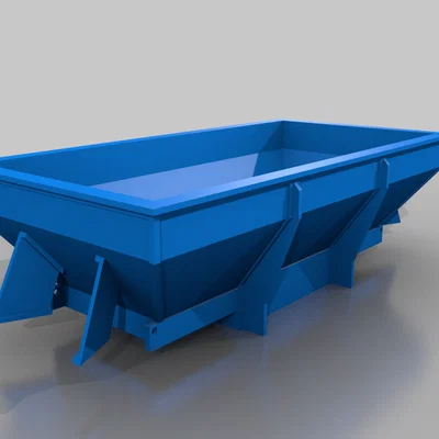 Mô hình 3D toa tàu chở hàng LMS 20 tấn (Hopper Wagon) chi tiết