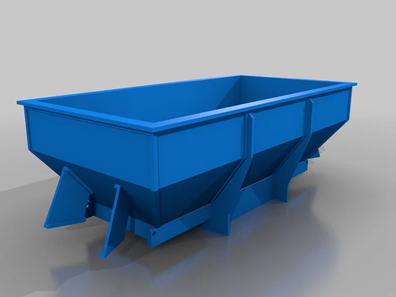 Mô hình 3D toa tàu chở hàng LMS 20 tấn (Hopper Wagon) chi tiết - Image 3