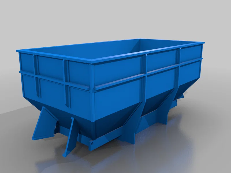 Mô hình 3D toa tàu chở hàng LMS 20 tấn (Hopper Wagon) chi tiết - Image 4