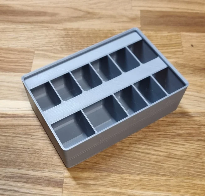 Khay Gridfinity 3x2x6 chia 11 ngăn: Giải pháp sắp xếp linh kiện thông minh - Image 1