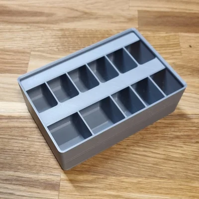 Khay Gridfinity 3x2x6 chia 11 ngăn: Giải pháp sắp xếp linh kiện thông minh