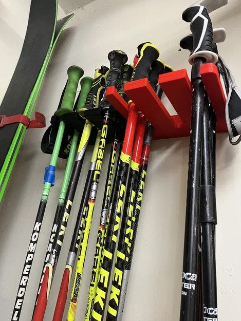 Giá treo gậy ski 3 khe (3-Slot Ski Pole Racks) - Image 1