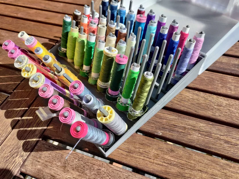 Krabička na nitě - Thread box (Hộp đựng chỉ máy may) - Image 3