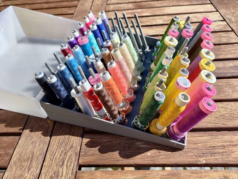 Krabička na nitě - Thread box (Hộp đựng chỉ máy may) - Image 6