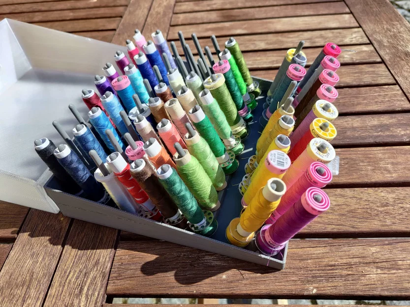 Krabička na nitě - Thread box (Hộp đựng chỉ máy may) - Image 7