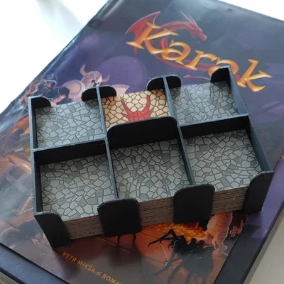 Khay 3D đựng gạch bản đồ cho board game Karak cực gọn gàng