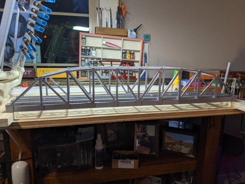 Cầu Girder Truss HO Scale 196 Foot – Tự Chịu Lực (Self Supporting) - Image 1
