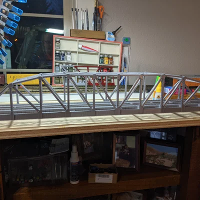 Cầu Girder Truss HO Scale 196 Foot – Tự Chịu Lực (Self Supporting)