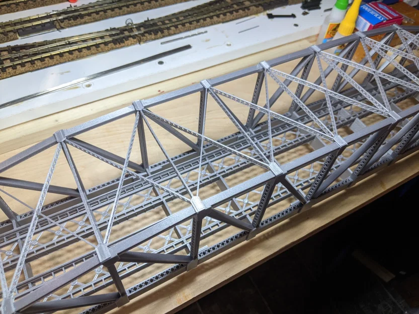 Cầu Girder Truss HO Scale 196 Foot – Tự Chịu Lực (Self Supporting) - Image 2