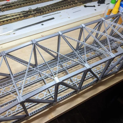 Cầu Girder Truss HO Scale 196 Foot – Tự Chịu Lực (Self Supporting)