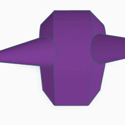 Mẫu đầu sừng quỷ (Demon Horns) tùy biến cho Dummy 13 in 3D