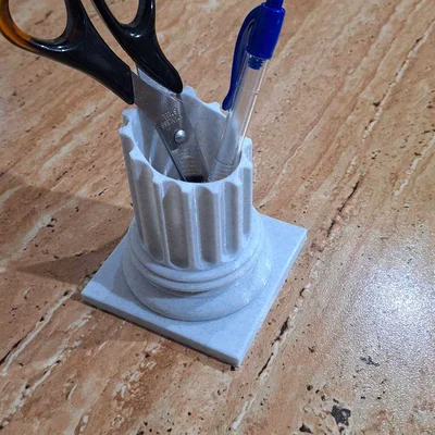 Ống Đựng Bút Thiết Kế Cột Trụ La Mã Sang Trọng - In 3D