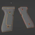 Ốp tay cầm Beretta M9 / 92FS (Grips) - File in 3D chất lượng cao - Thumbnail 1