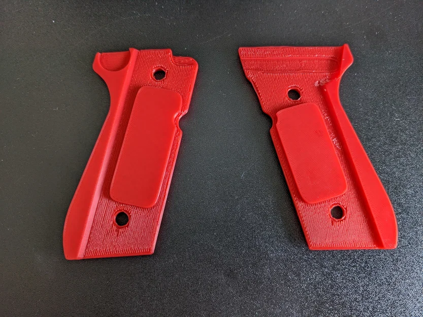 Ốp tay cầm Beretta M9 / 92FS (Grips) - File in 3D chất lượng cao - Image 2
