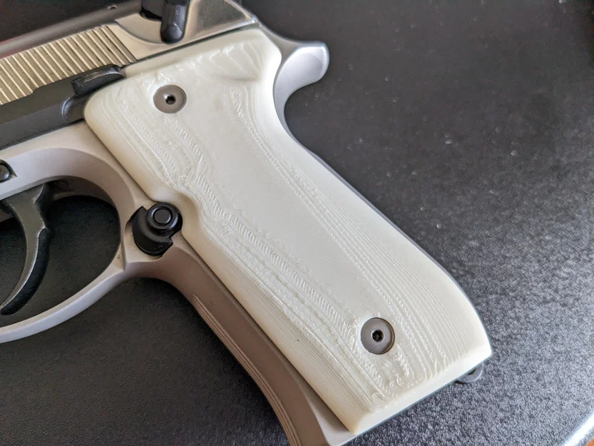 Ốp tay cầm Beretta M9 / 92FS (Grips) - File in 3D chất lượng cao - Image 4