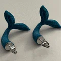 Bông tai đinh tai đuôi nàng tiên cá (Mermaid Tail Stud Earrings) - Thumbnail 2