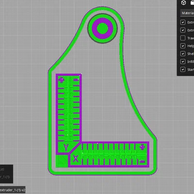 Mô hình hiệu chuẩn IDEX (IDEX Calibration Print) giúp căn chỉnh đầu in