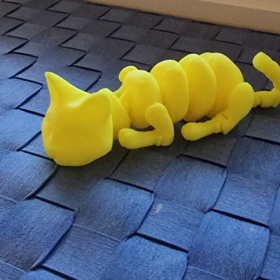 Lazy Cat mini - Mô hình mèo cử động linh hoạt in 3D siêu dễ thương