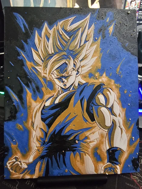 SSJ Goku - HueForge - Image 1