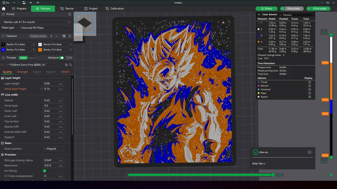 SSJ Goku - HueForge - Image 3