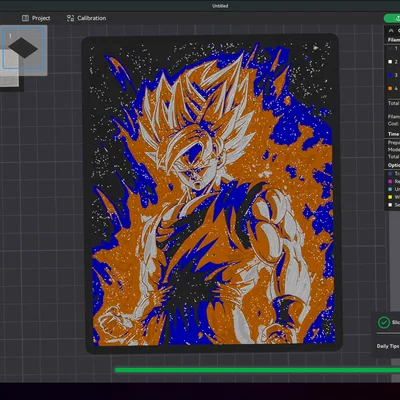 SSJ Goku - HueForge
