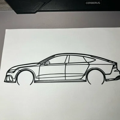 Mô hình trang trí Audi RS7 2014 tối giản cho fan xe hơi