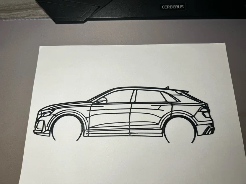 Mô hình 3D Audi RSQ8 dạng treo tường trang trí cực đẹp - Image 1