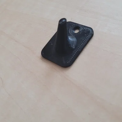 Móc treo tường in 3D nhỏ gọn, chắc chắn với lỗ bắt vít 3mm