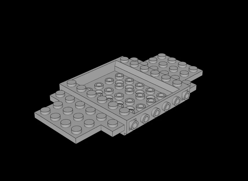 Đế xe 6x12 tương thích Lego: Phụ kiện in 3D hoàn hảo cho mô hình - Image 1