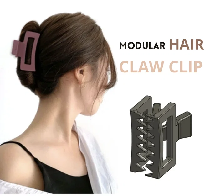 Kẹp càng cua tóc modular V3 (Modular hair claw clip V3) - Image 1