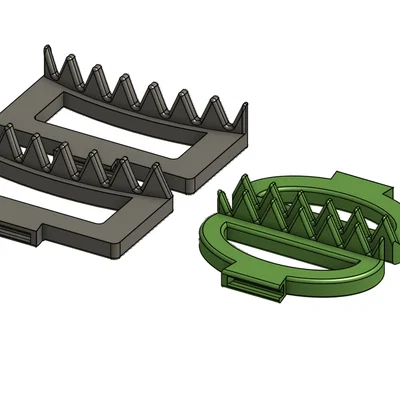 Kẹp càng cua tóc modular V3 (Modular hair claw clip V3)