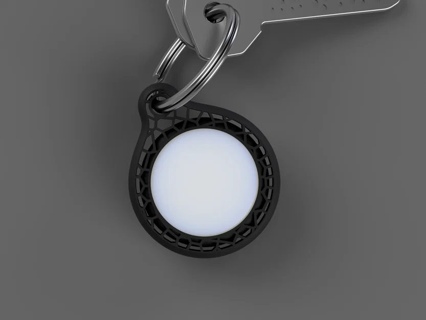 Vỏ bảo vệ Apple AirTag thiết kế Voronoi in 3D (dùng nhựa dẻo TPU) - Image 2
